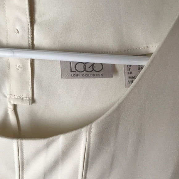 Logo by Lori Goldstein Blouse- 18W Cream - Picture 2 of 3